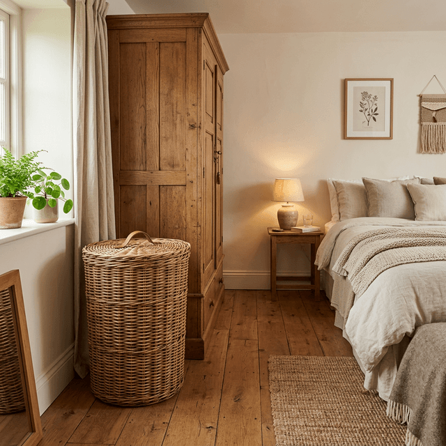 Bedroom's Laundry Basket